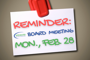 Reminder: Board Meeting Mon., Feb. 28